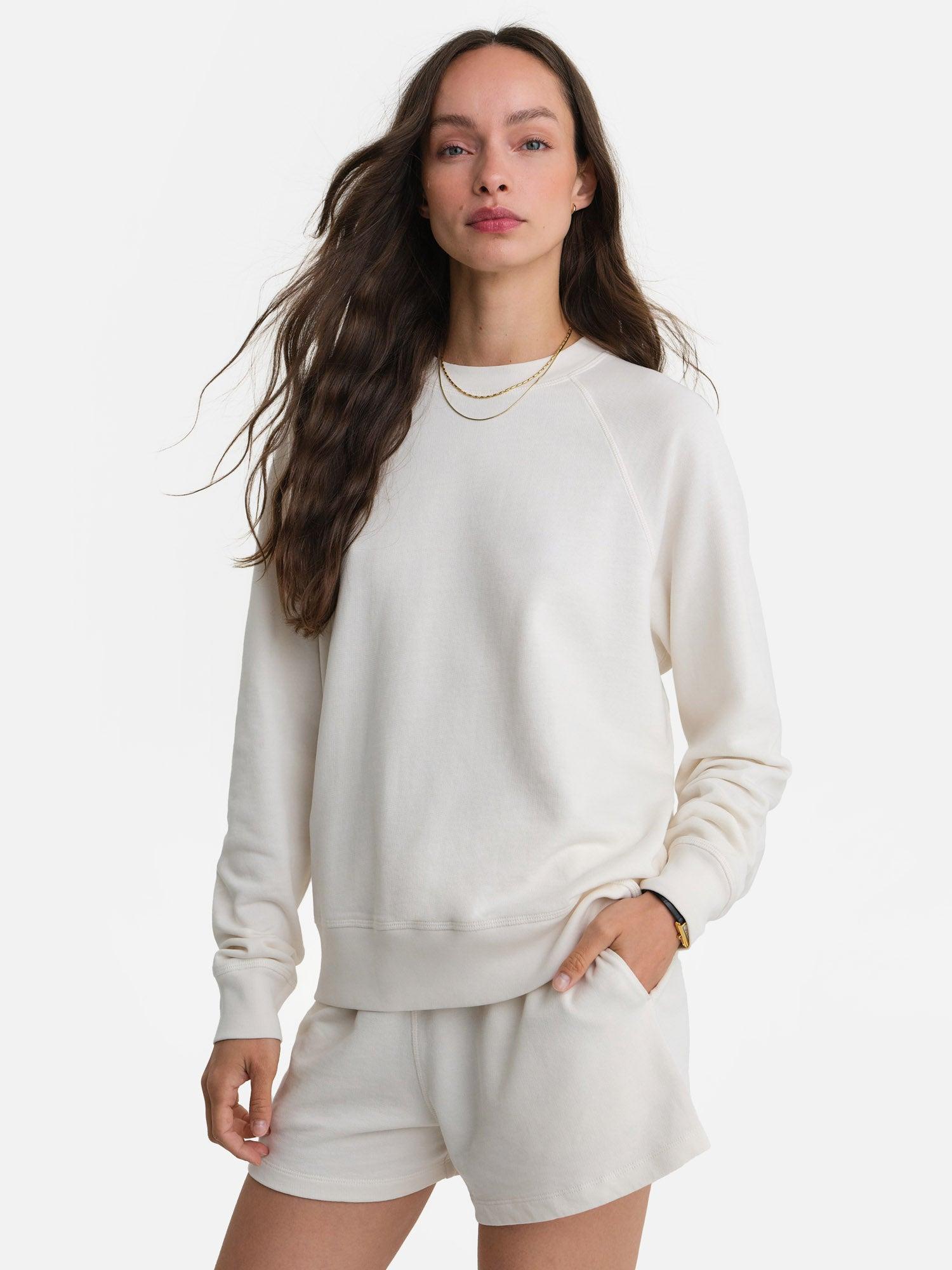 Organic Lightweight Terry Raglan Sweatshirt Female Product Image