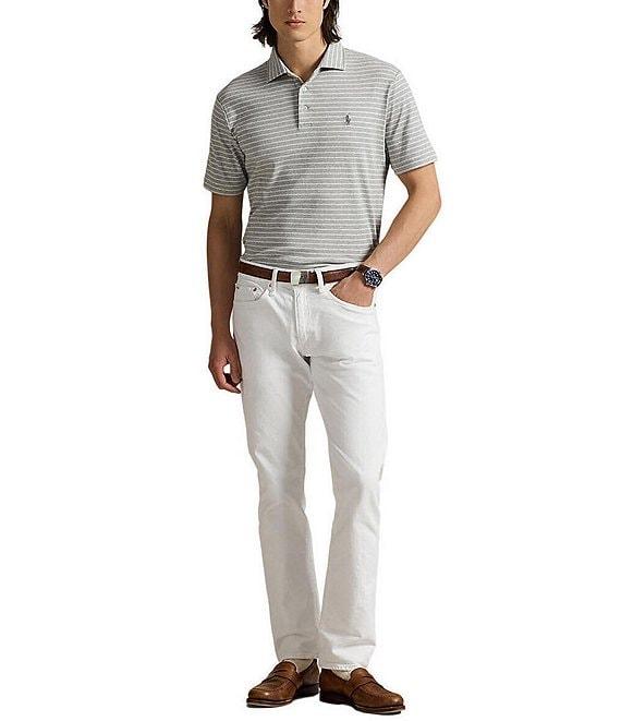 Polo Ralph Lauren Classic Fit Soft Cotton Stripe Short Sleeve Polo Shirt Product Image
