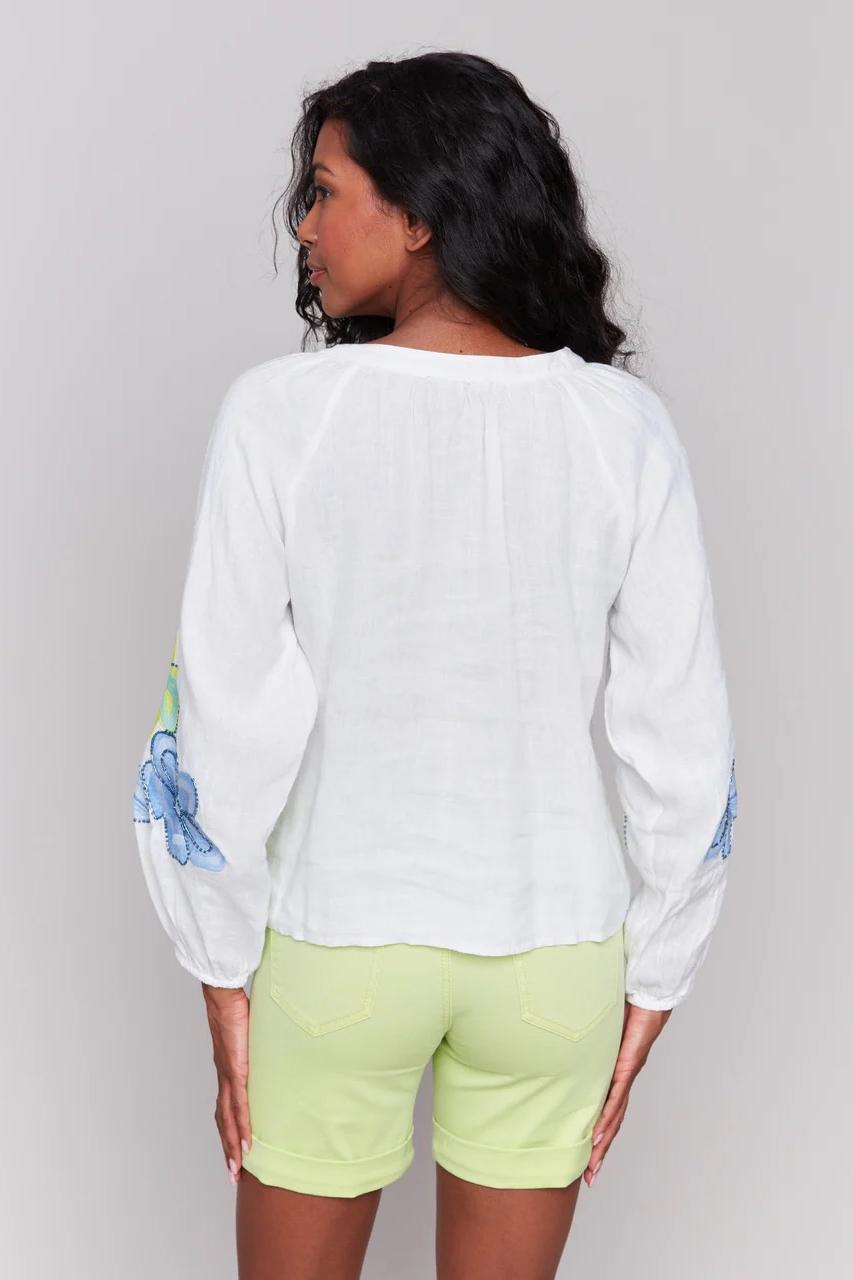 Front Embroidered Blouse Product Image