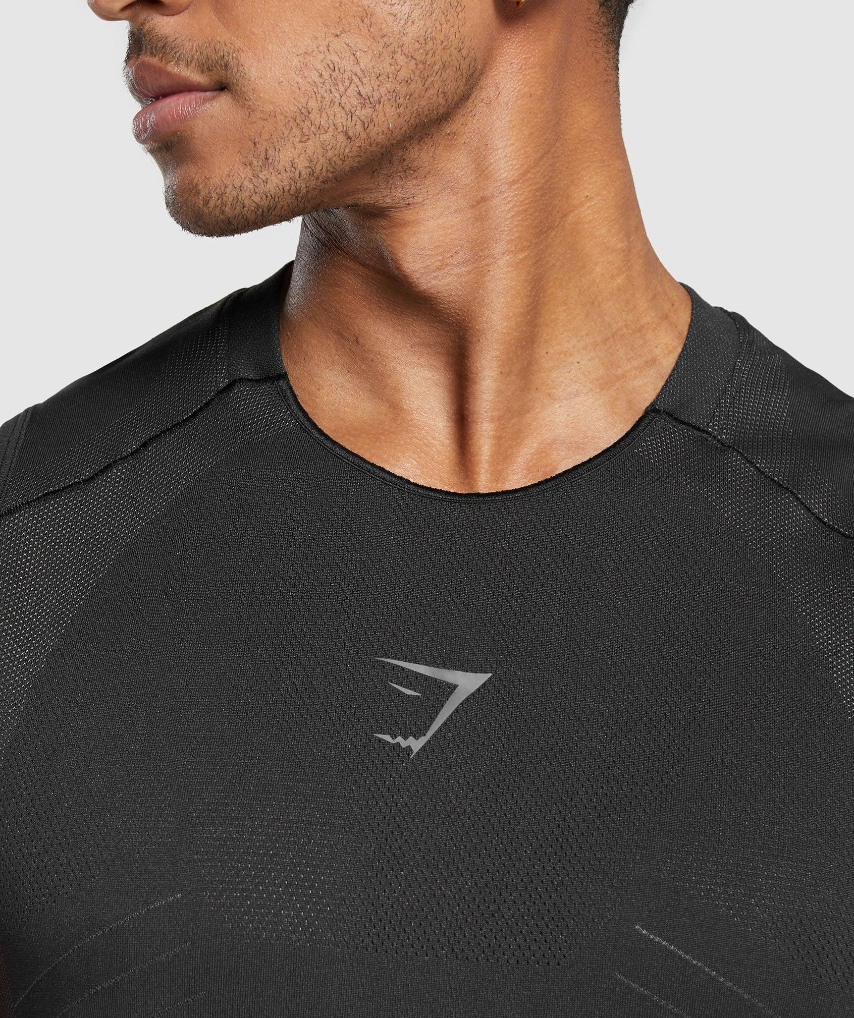 Gymshark Apex Seamless Tank - Black/Dark Grey Male Product Image