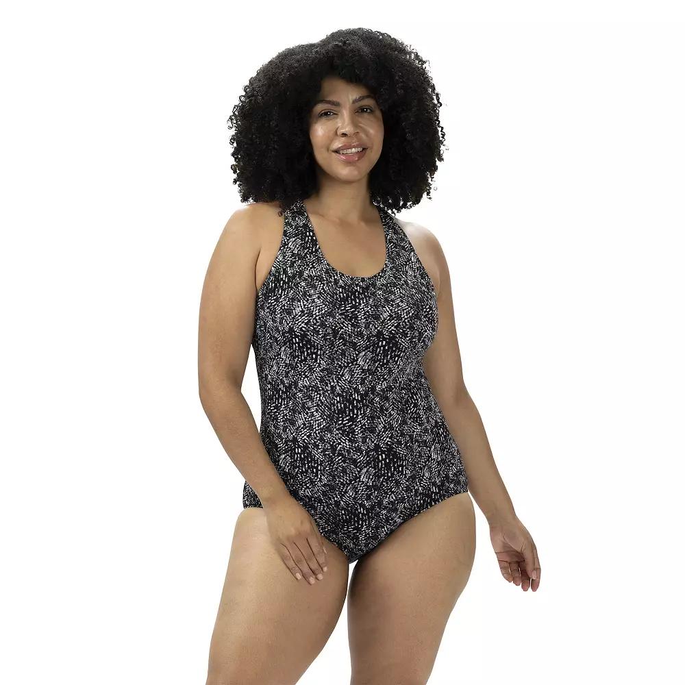 Women's Dolfin Aquashape Printed Lap One-Piece Swimsuit,  Product Image