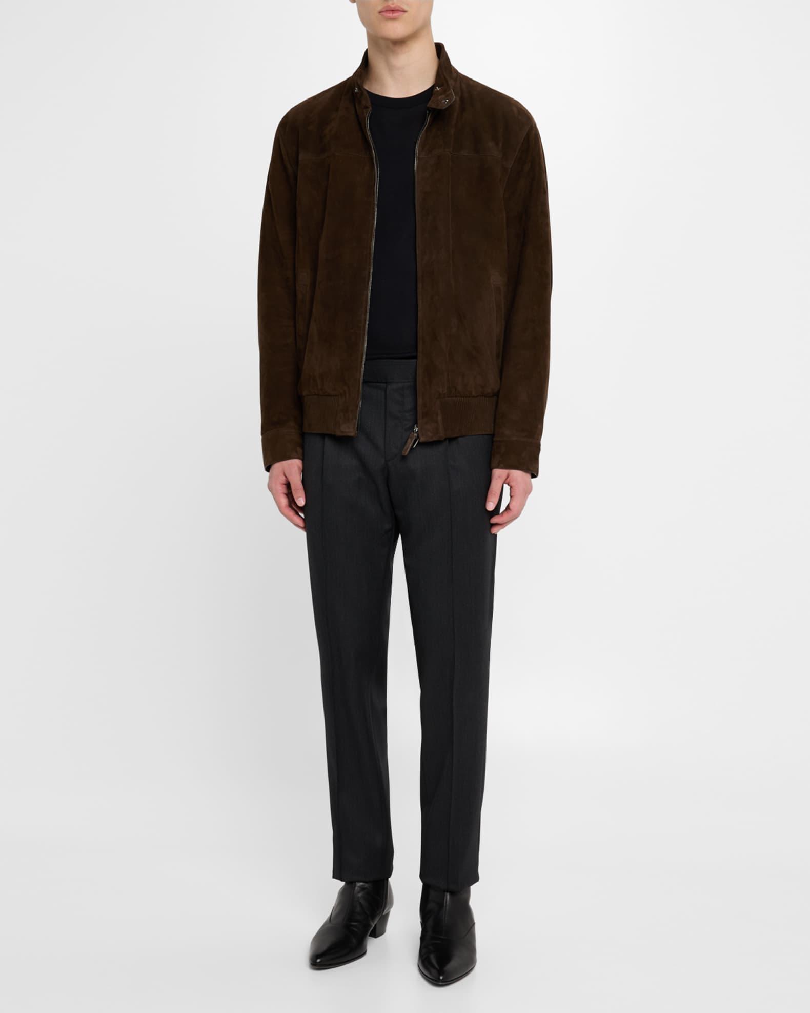 Men's Suede Full-Zip Blouson Product Image