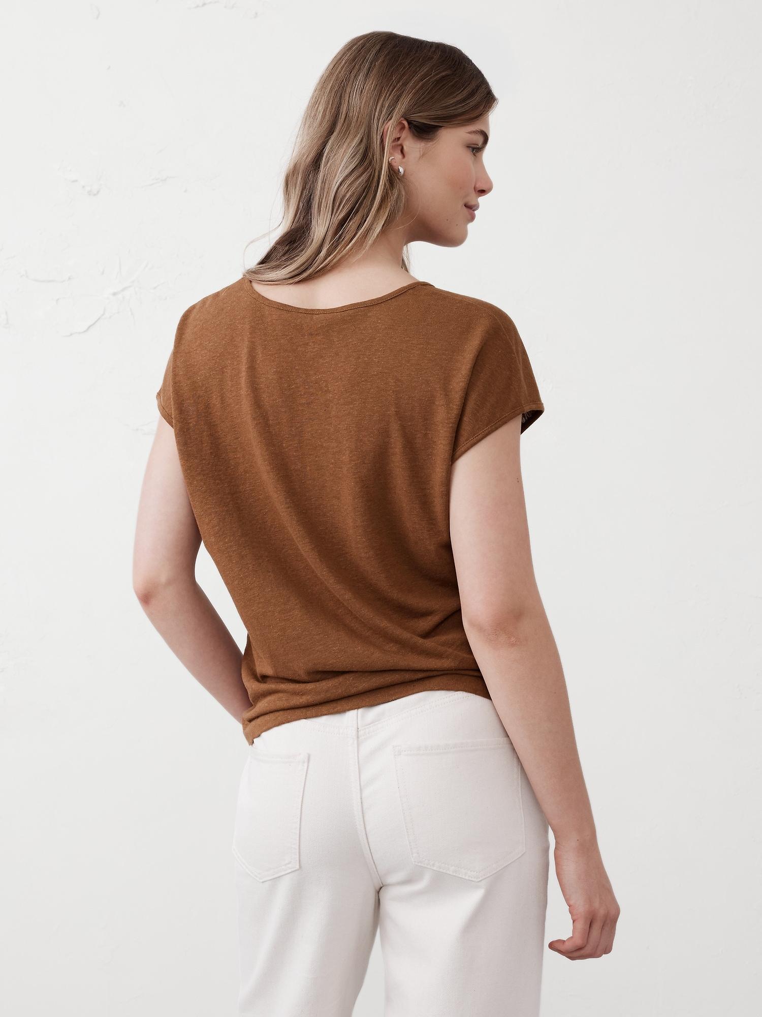 Linen-Blend Top Product Image