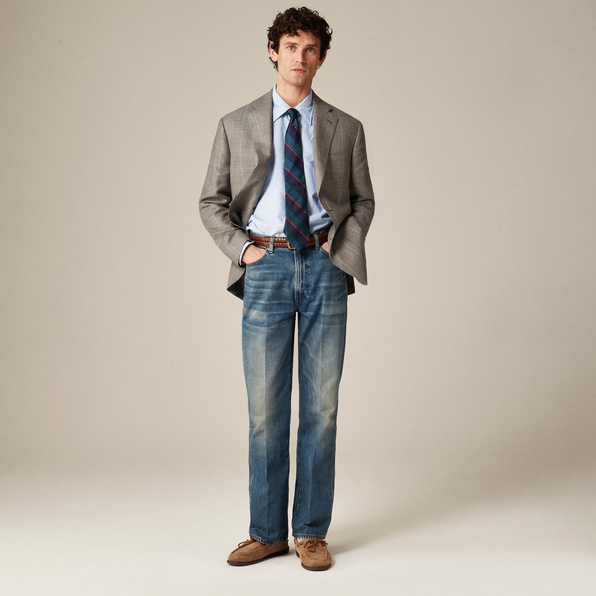 Blazer in English wool-linen blend Product Image