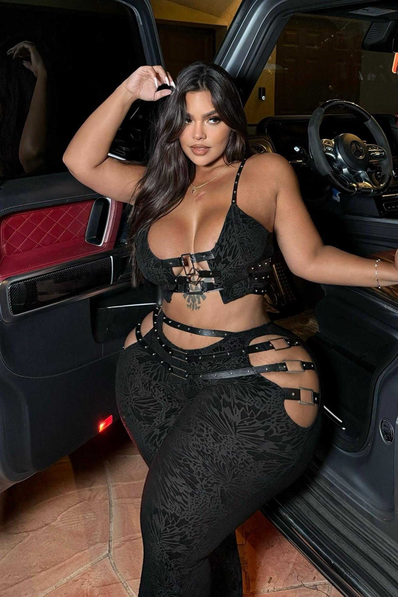 Don't Call Me Pant Set - Black Product Image