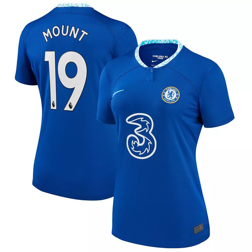 Womens Nike Mason Mount Blue Chelsea 2022/23 Home Replica Jersey Product Image