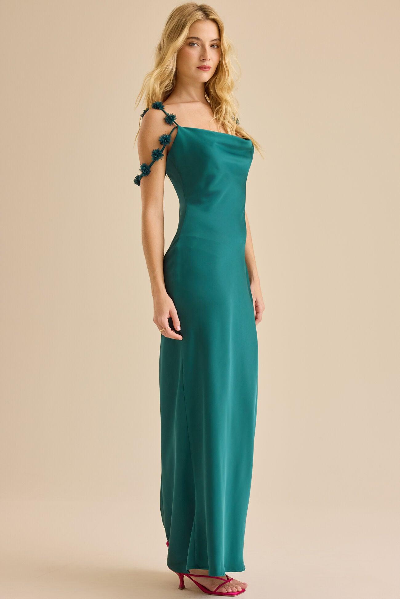 Scarlett Satin Maxi Dress Product Image