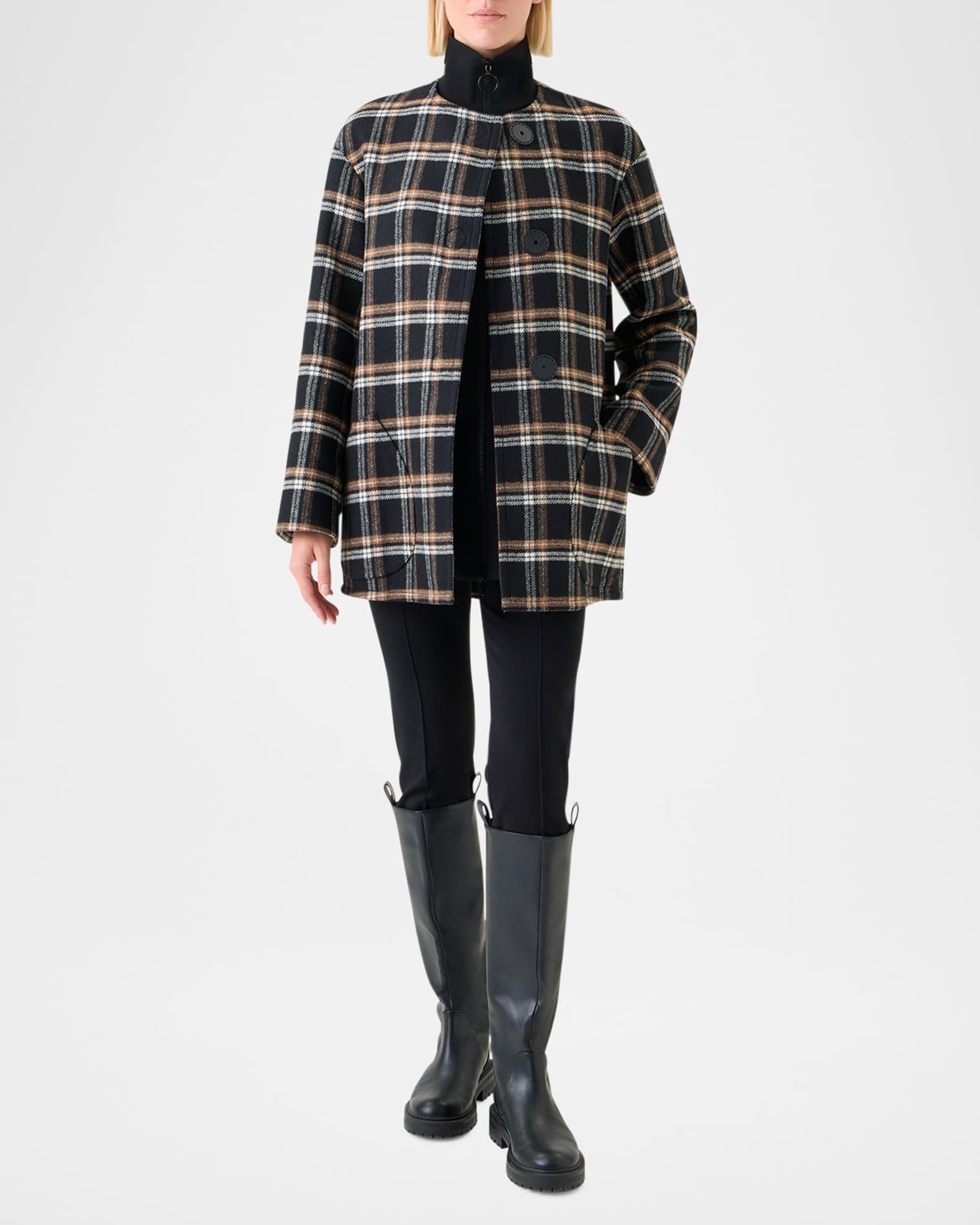 Plaid Double-Face Wool Coat Product Image