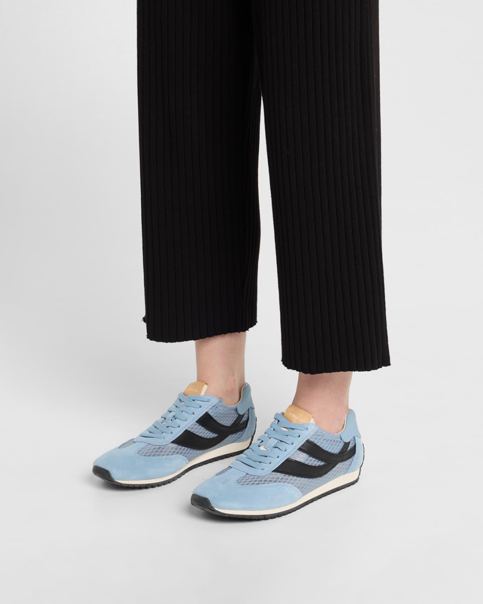 Oasis Mixed Leather Net Retro Sneakers Product Image