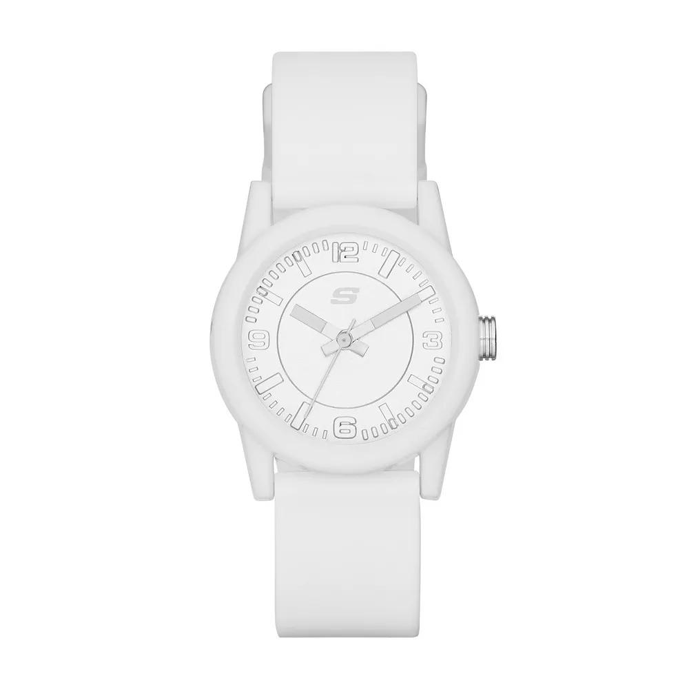 Skechers® Women's Rosencrans Mini White Silicone Watch Product Image