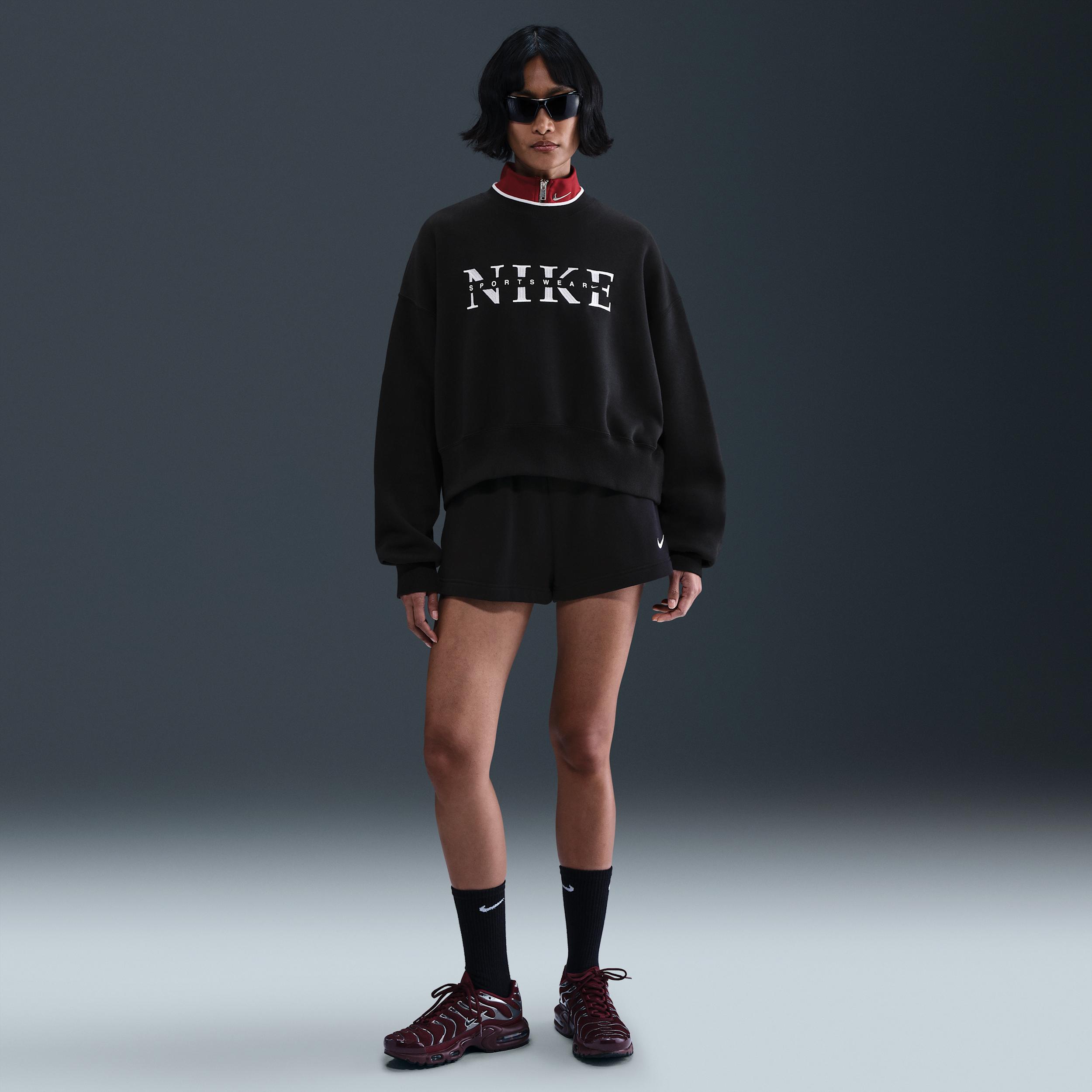 Womens Nike Sportswear Phoenix Fleece Oversized Crew-Neck Sweatshirt | IH4056-063 Product Image