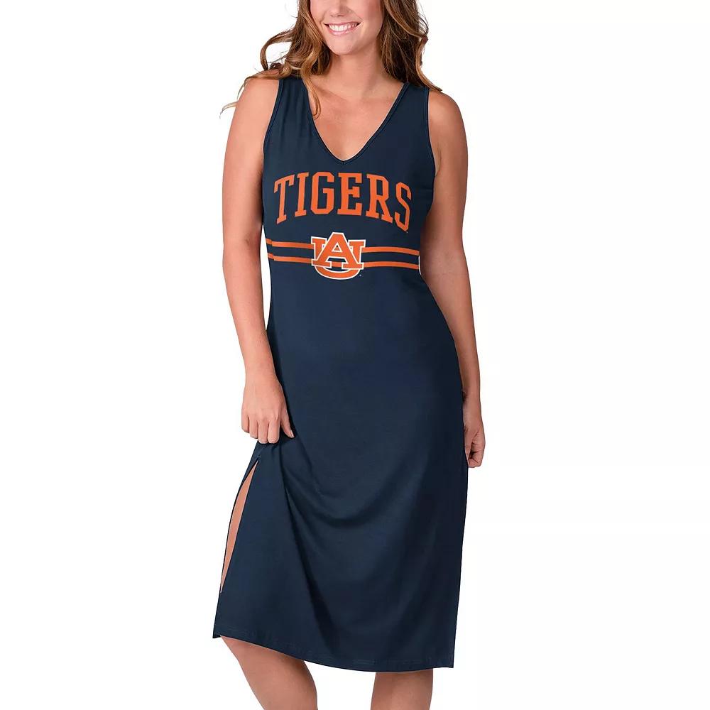 Women's G-III 4Her by Carl Banks Navy Auburn Tigers Training V-Neck Maxi Dress, Size: Medium, Blue Product Image