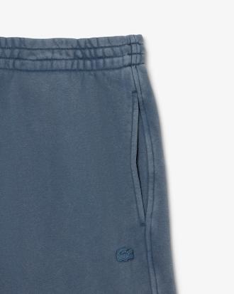 Washed Effect Cotton Fleece Shorts Product Image