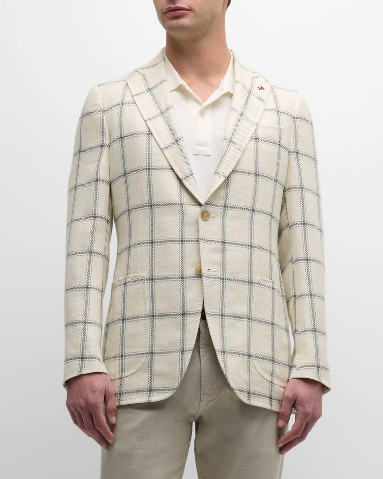 Men's Windowpane Sport Coat Product Image