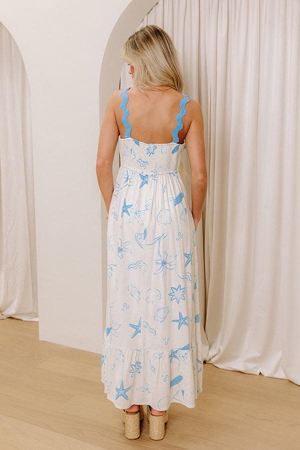 Sunny Shores Linen-Blend Maxi Dress Product Image