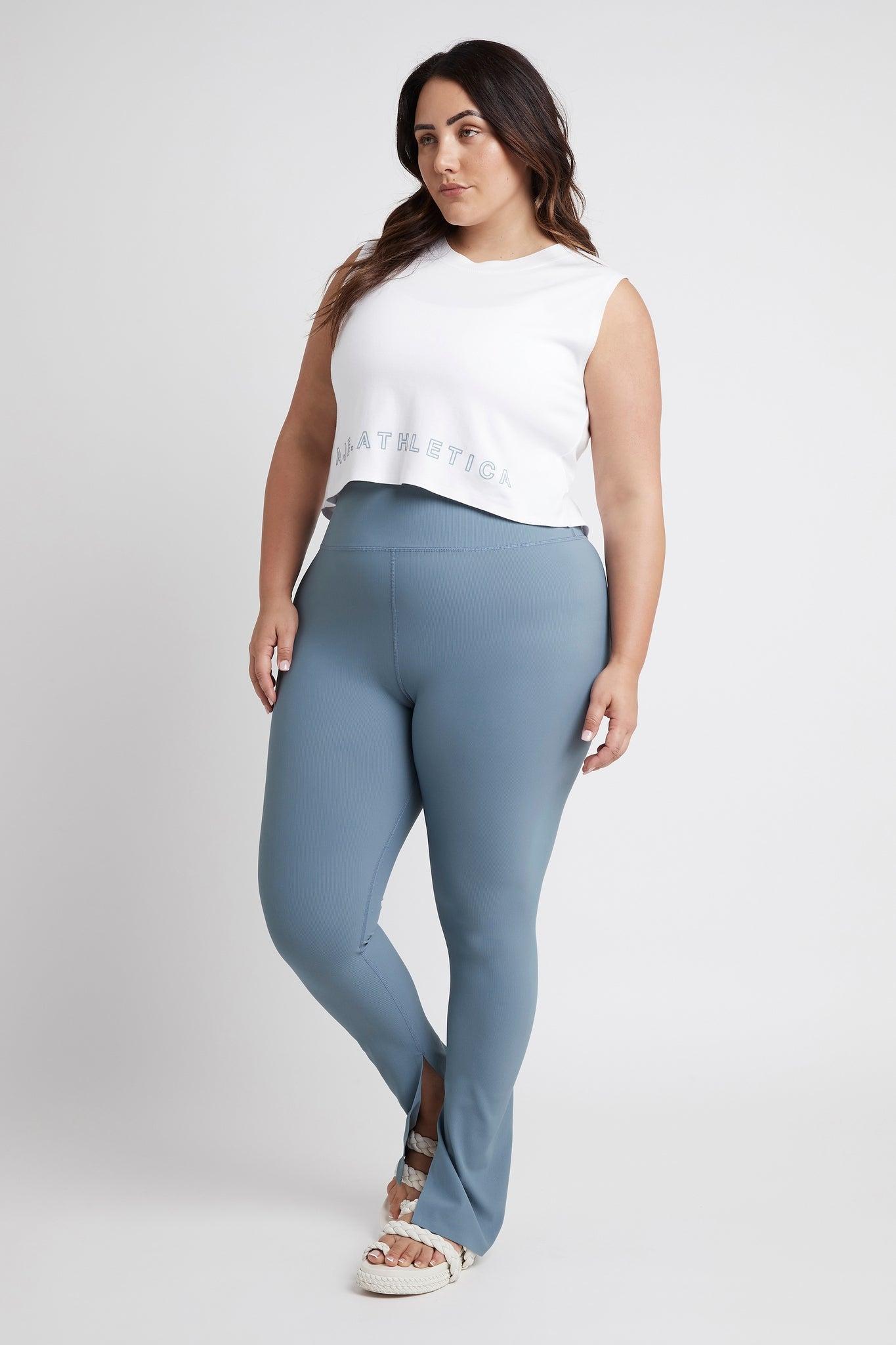 High Waist Split Hem Legging 205 Product Image