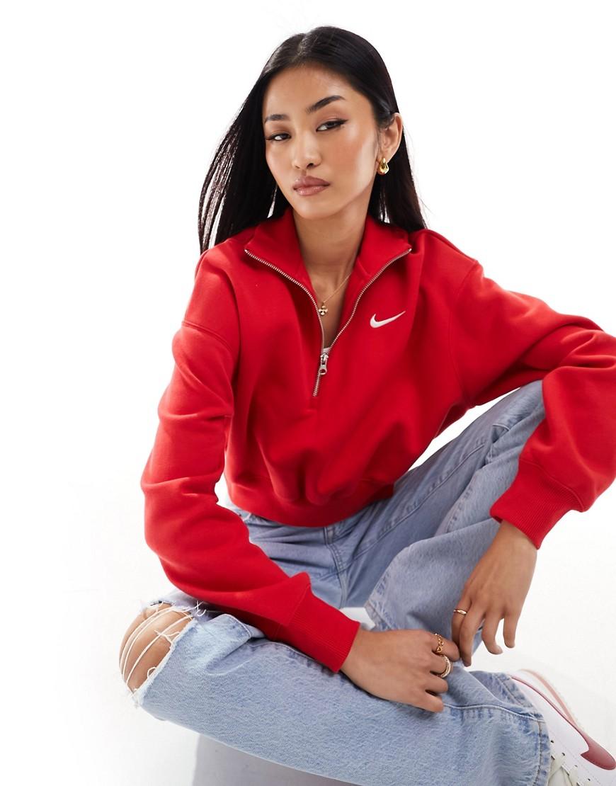 Women's Nike Sportswear Phoenix Fleece 1/4-Zip Cropped Sweatshirt Product Image