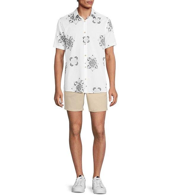 Rowm Short Sleeve Large Medallion Print Shirt Product Image