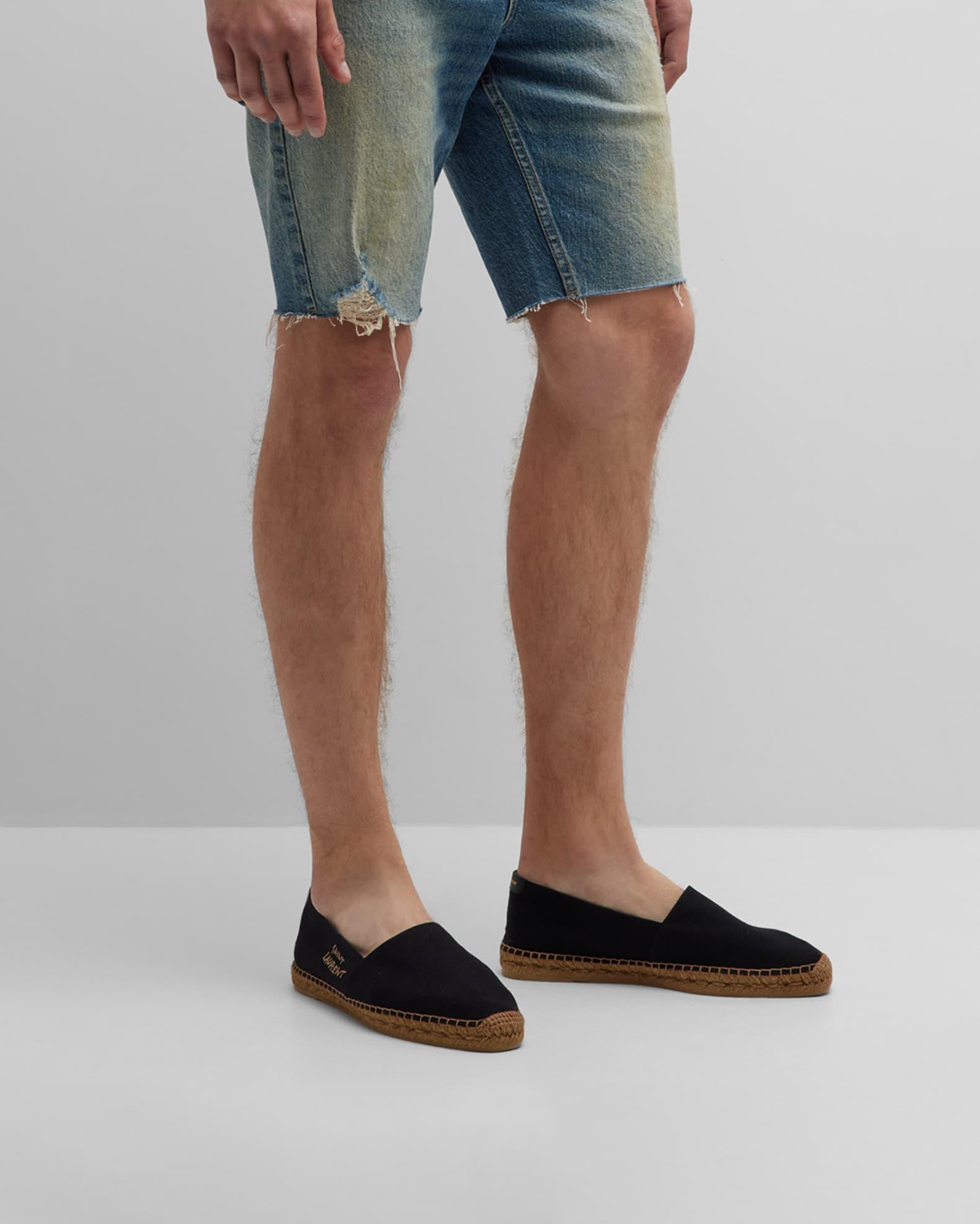 Men's Logo-Stitched Canvas Espadrilles Product Image