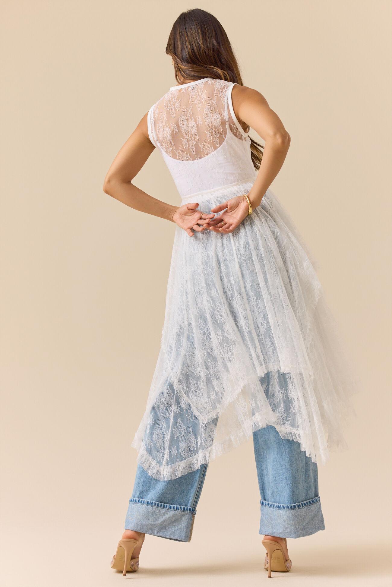 Maddie Lace Ruffle Kimono Product Image