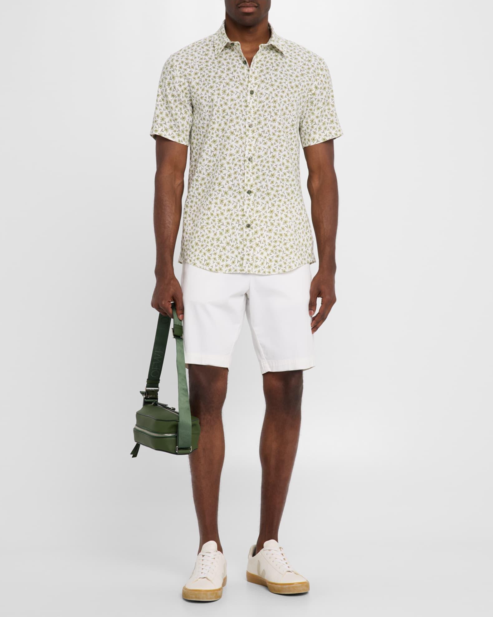 Men's Roan Floral Linen Short-Sleeve Sport Shirt Product Image