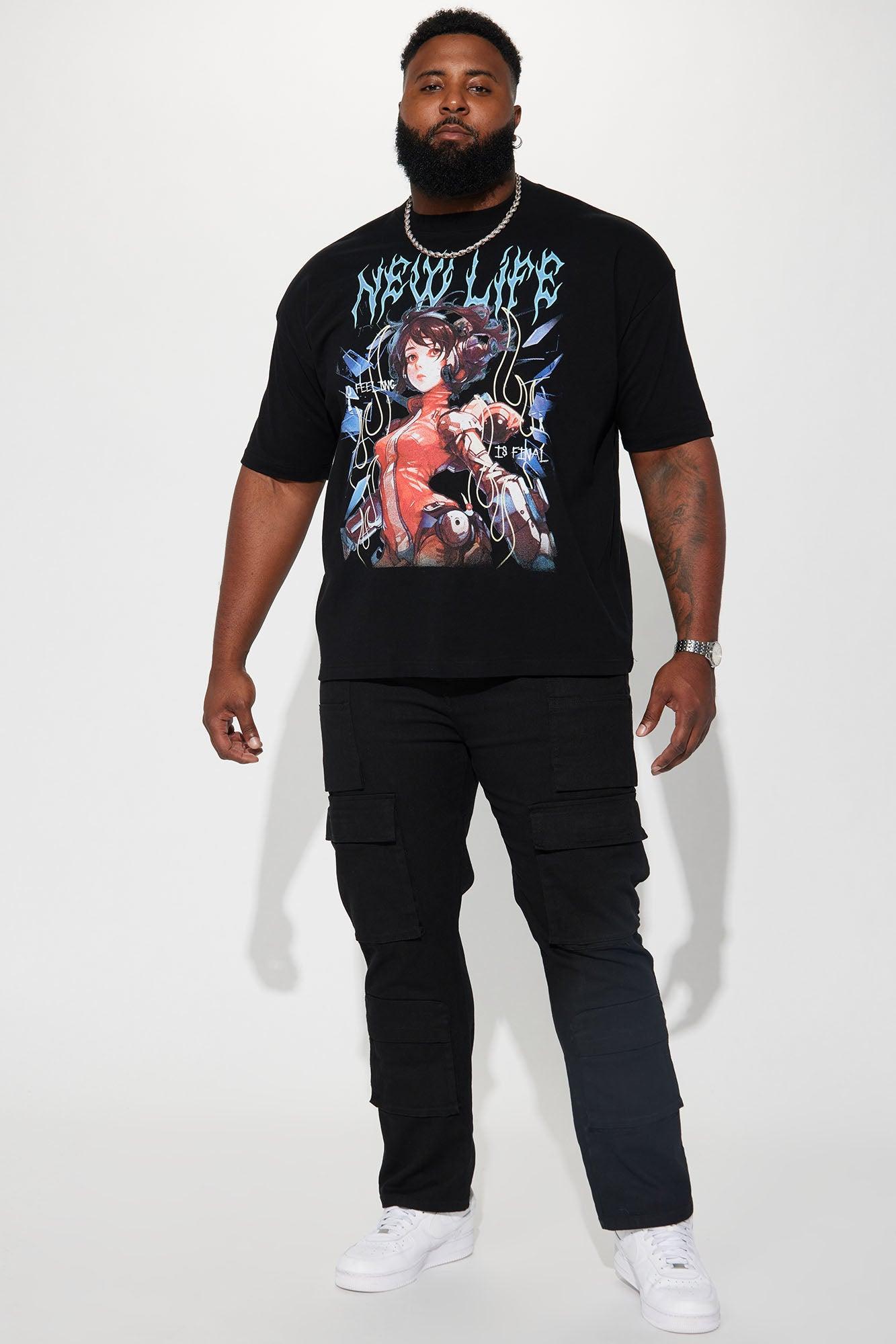 Slim Clyde Twill Cargo Pants - Black Product Image