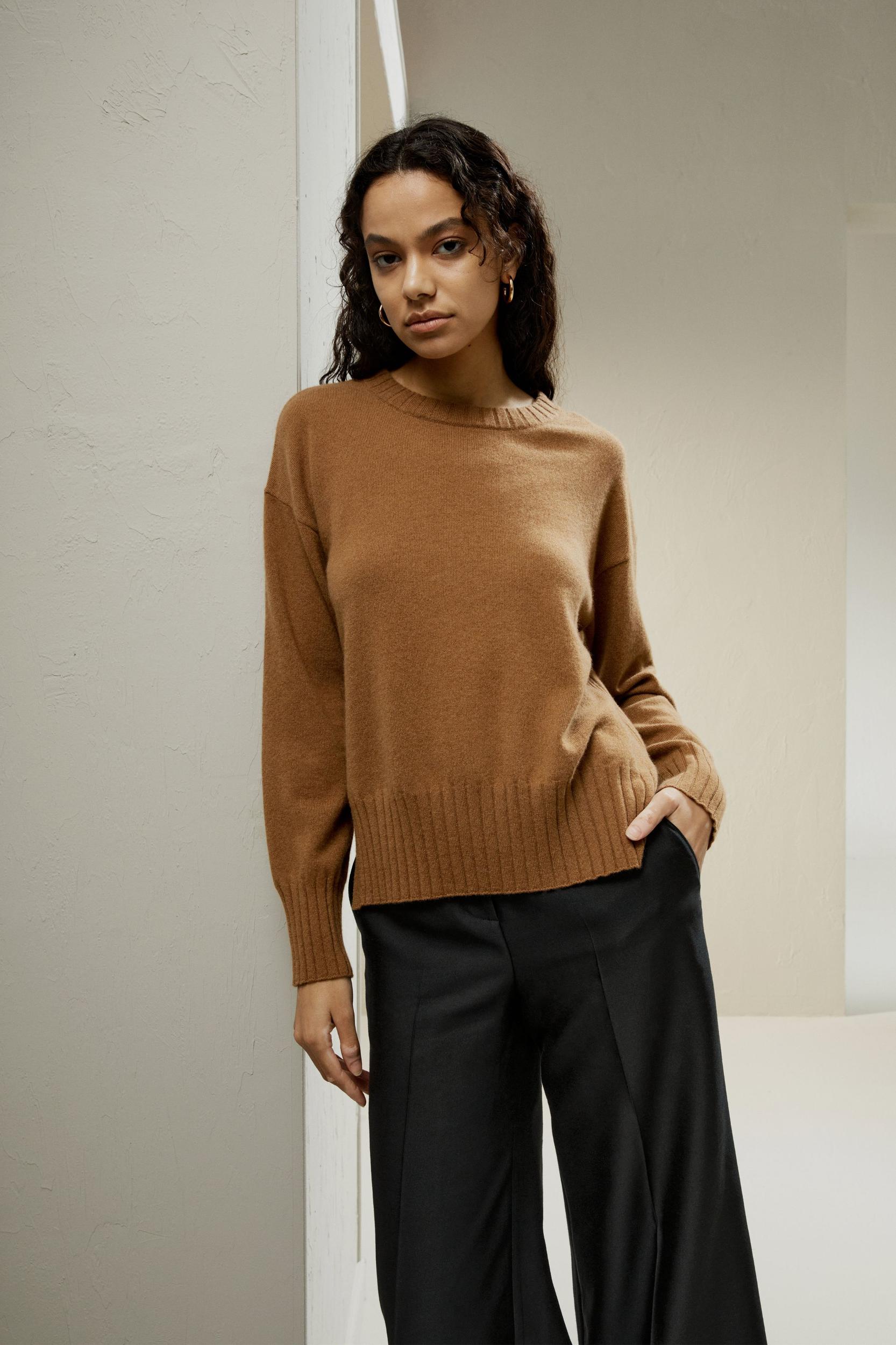 Crew Neck Cashmere Sweater Product Image
