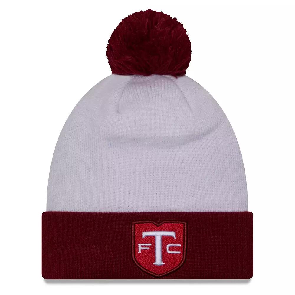 Men's New Era White Toronto FC Jersey Hook Cuff Knit Hat with Pom, Tfc White Product Image