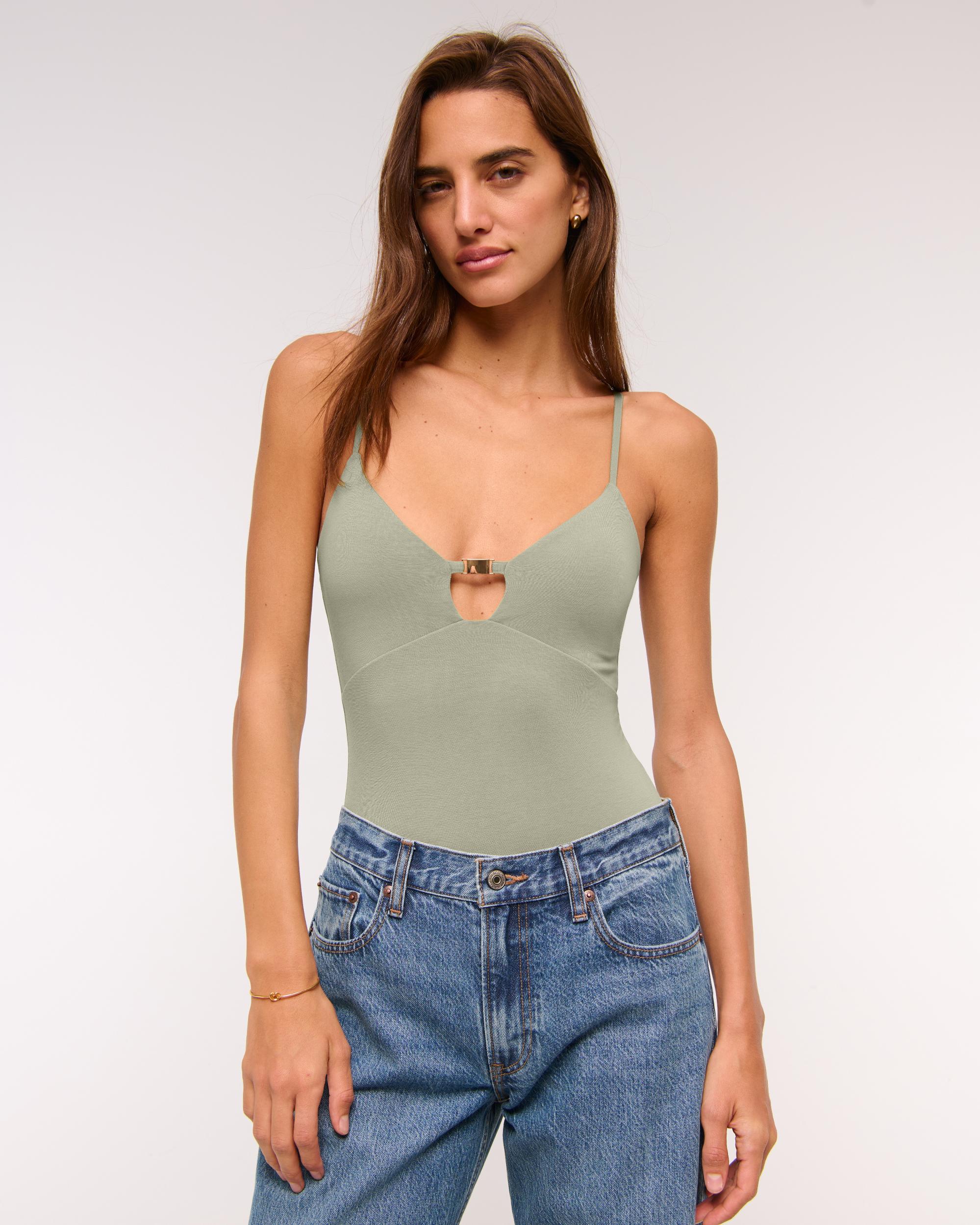 Bra-Free Hardware Cutout Bodysuit Product Image