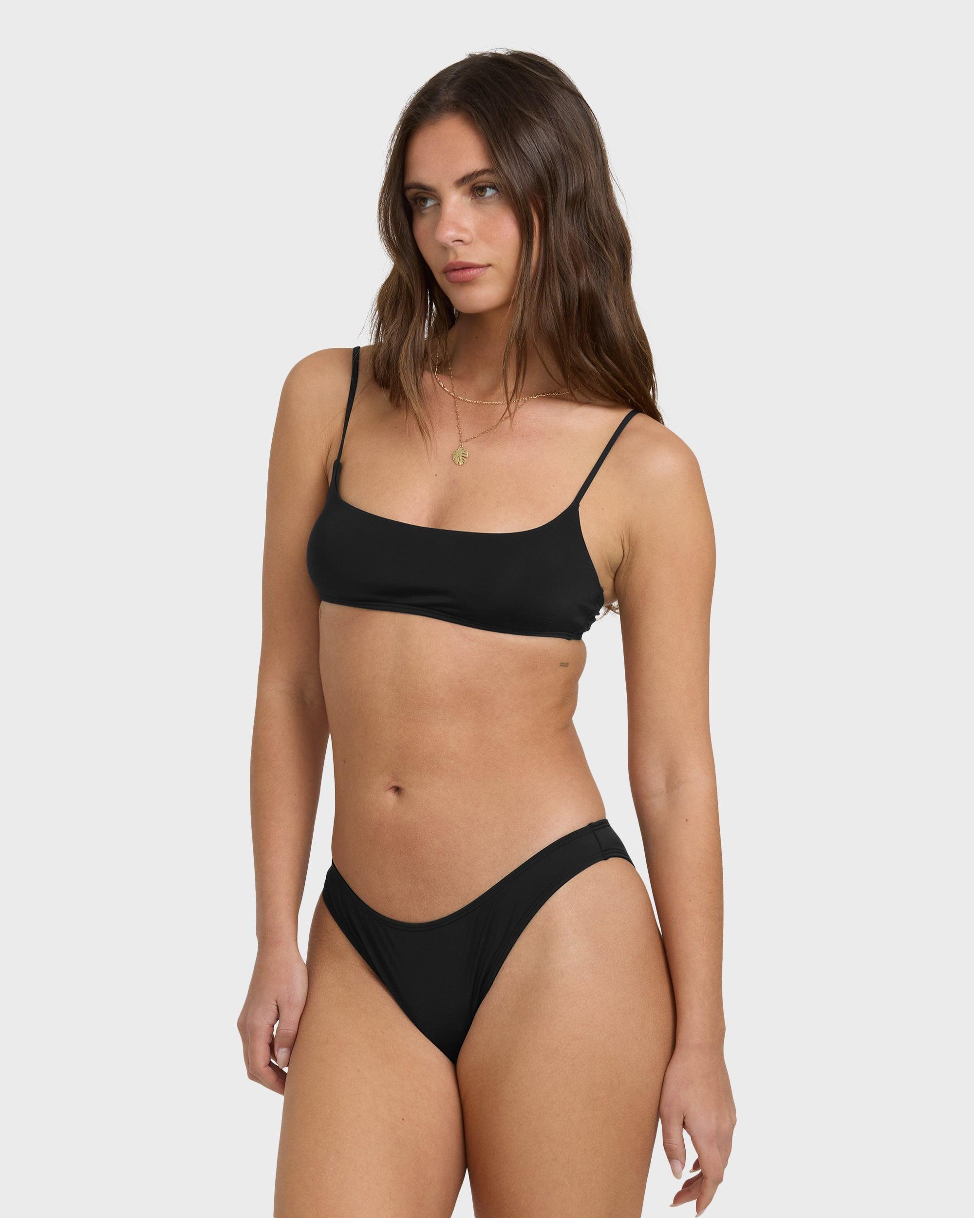 Sol Searcher Hike Bikini Bottom - Black Pebble Female Product Image