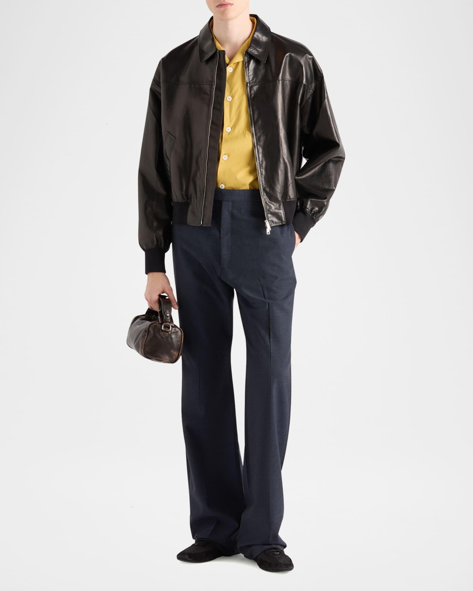 Men's Solid Bowling Shirt Product Image