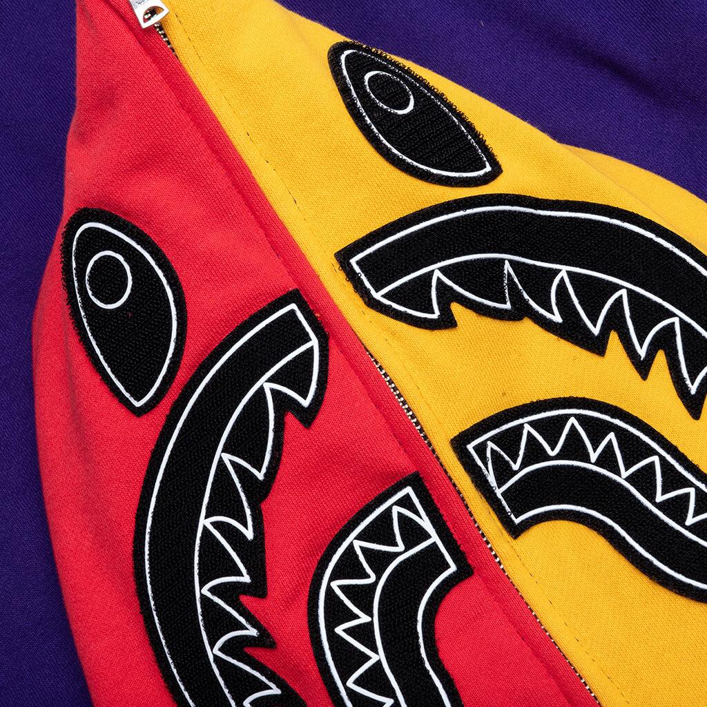 Shark Full Zip Hoodie US - Navy Male Product Image