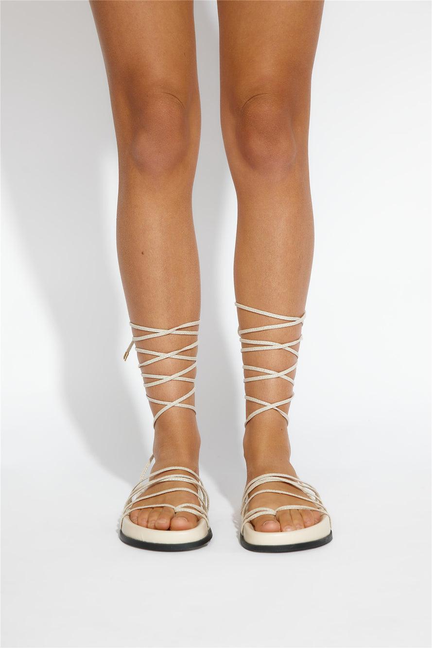 BILLINI Briony Slides Wheat Linen Product Image