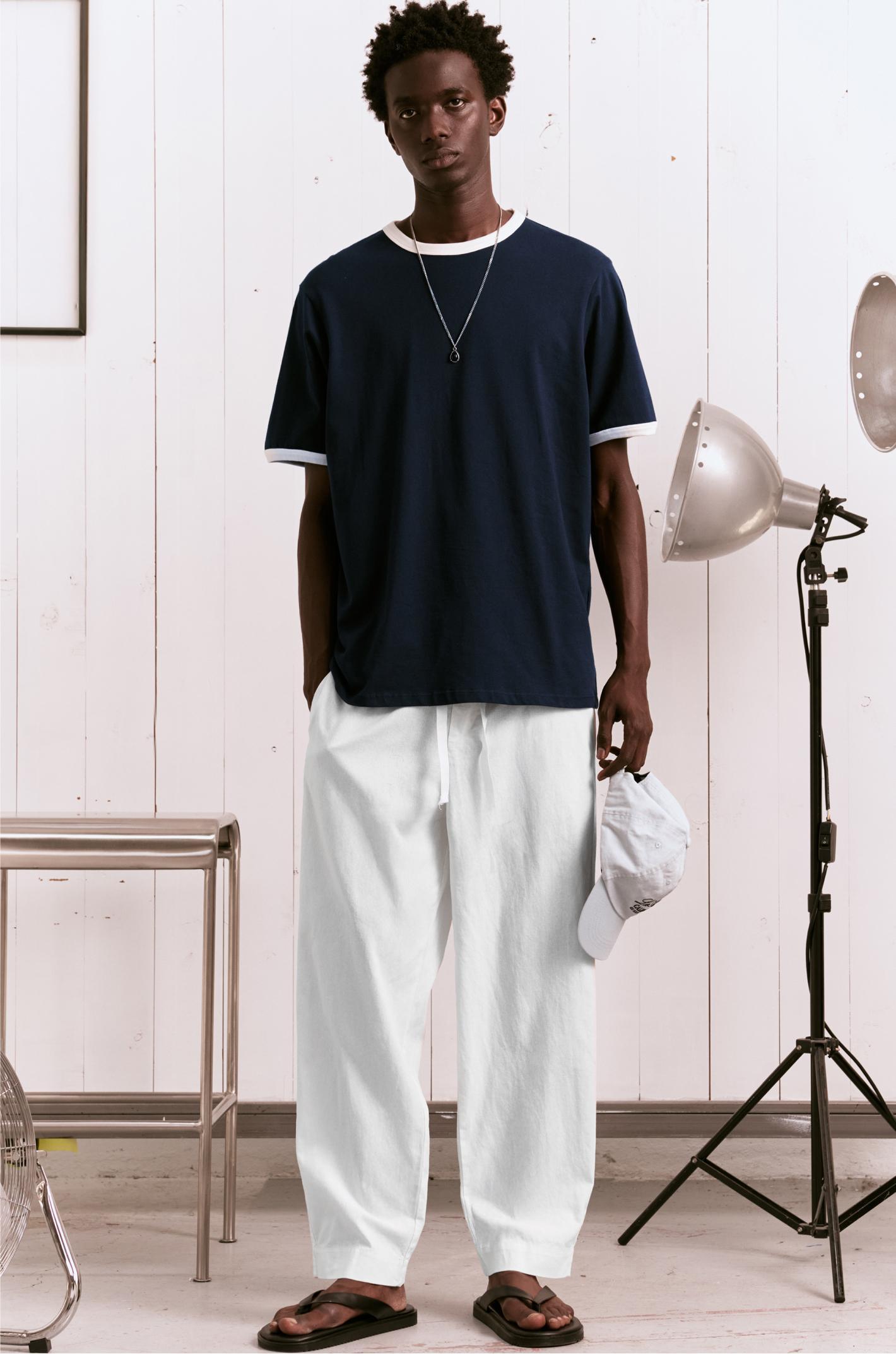 Linen blend sweatpants Product Image