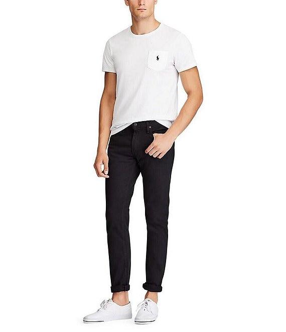 Polo Ralph Lauren Sullivan Slim-Fit Stretch Hudson Black Jeans Product Image