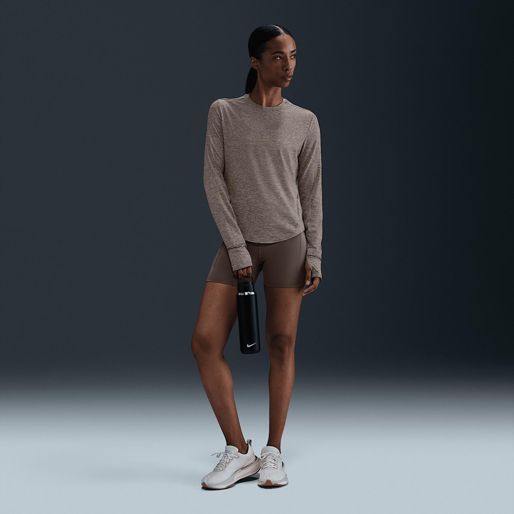 Nike Womens Swift Dri-FIT UV Long-Sleeve Crew-Neck Running Top | HQ0503-010 Product Image