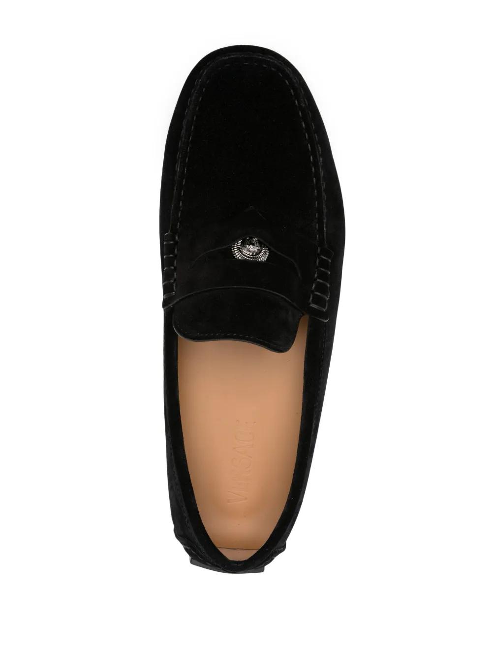 Medusa Head suede loafers Product Image