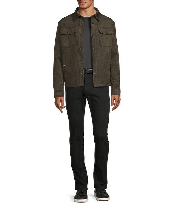 Murano Laser Head Silver Reversible Leather Belt Product Image