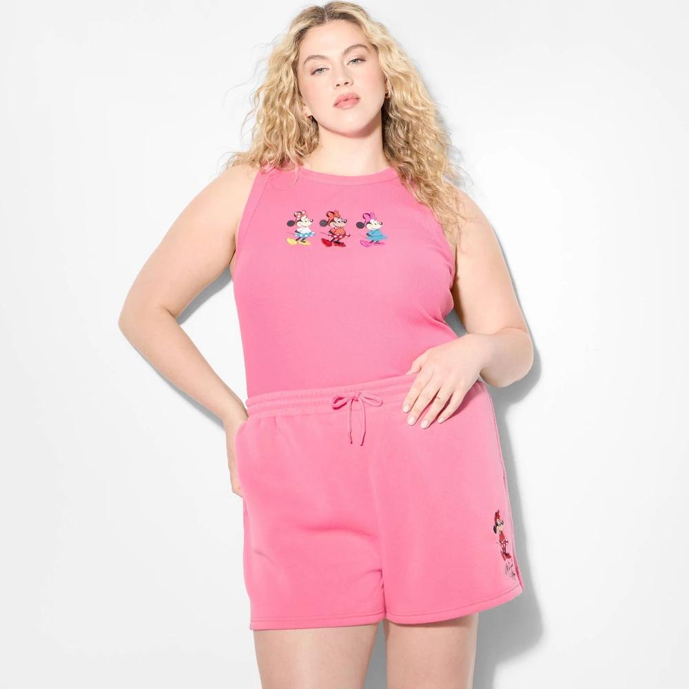 Women's Minnie Mouse Graphic Tank Top - Pink Product Image