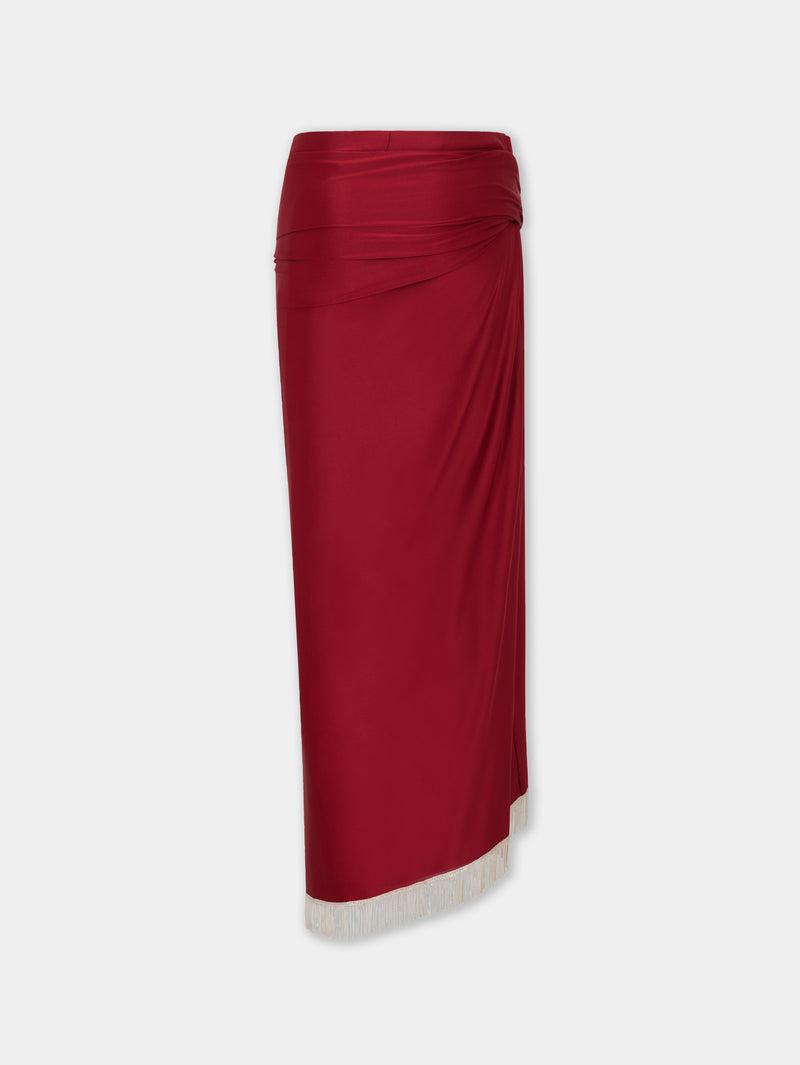 DRAPED MIDI SKIRT IN JERSEY Product Image
