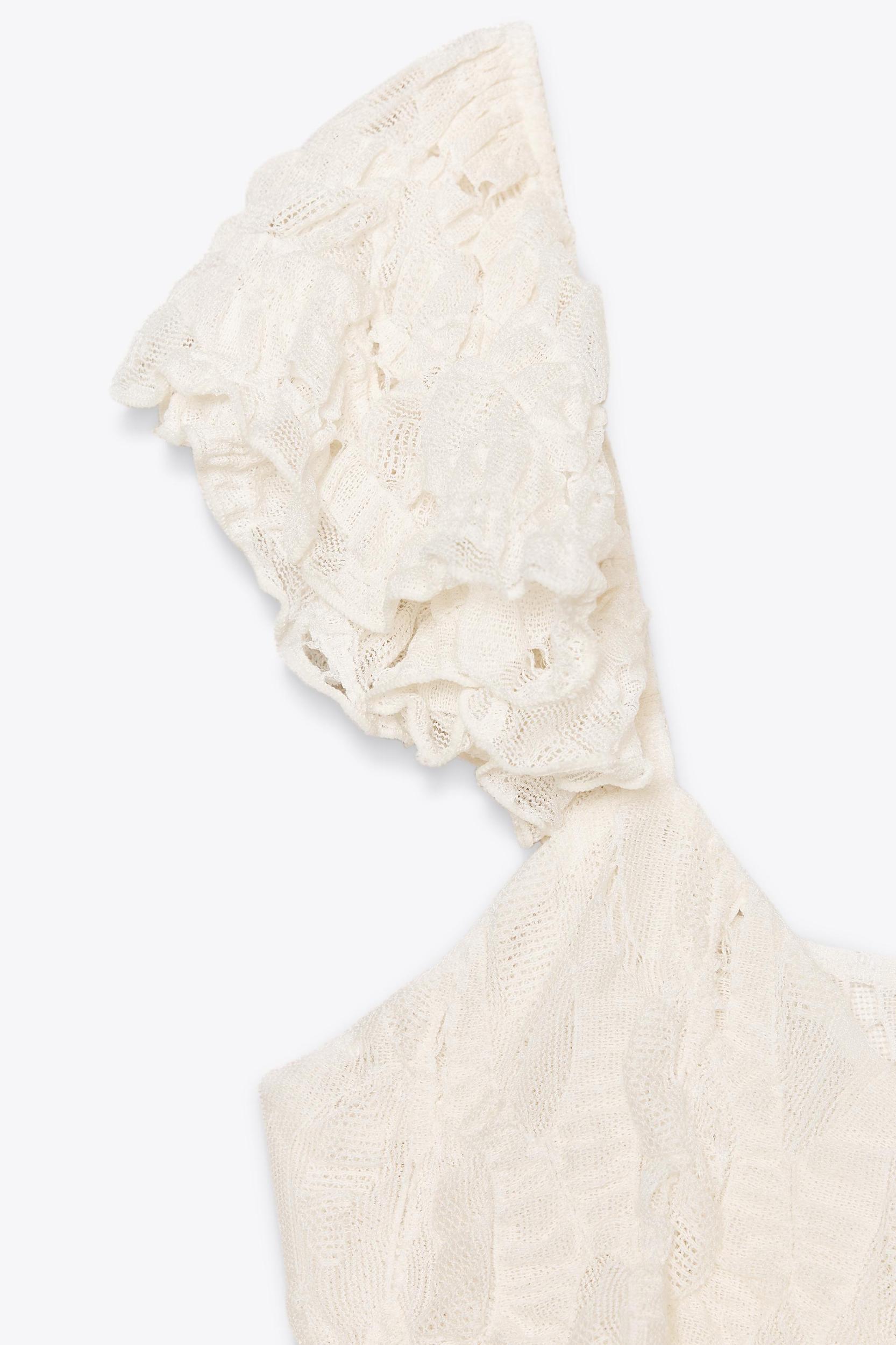 LACE RUFFLE DRESS Product Image