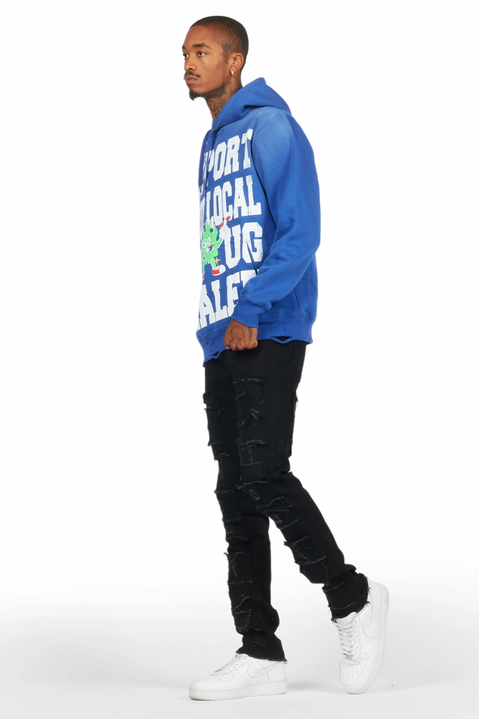 Camden Jet Black Slim Fit Jean Male Product Image