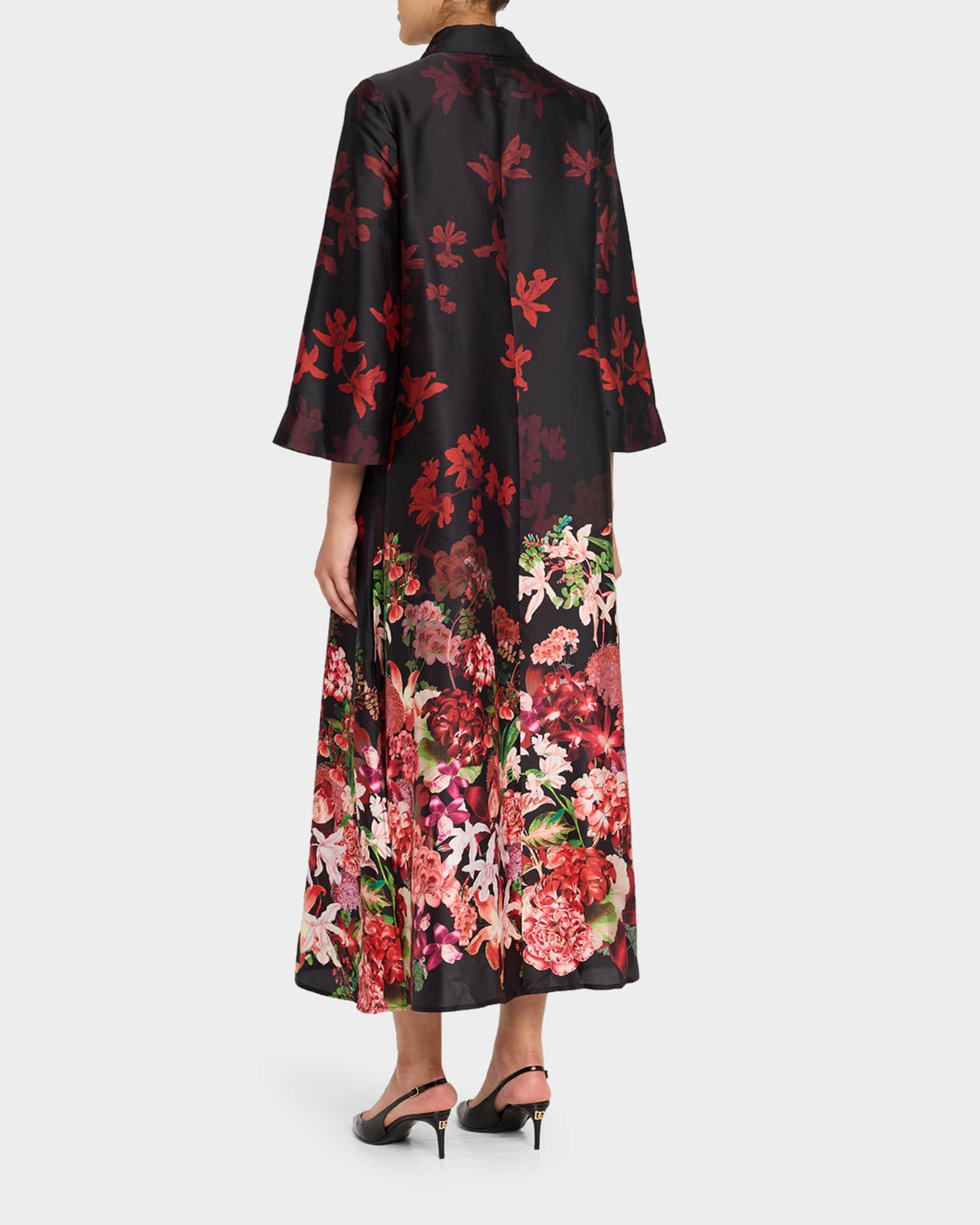 Floral Buttoned Twill Shirtdress Product Image