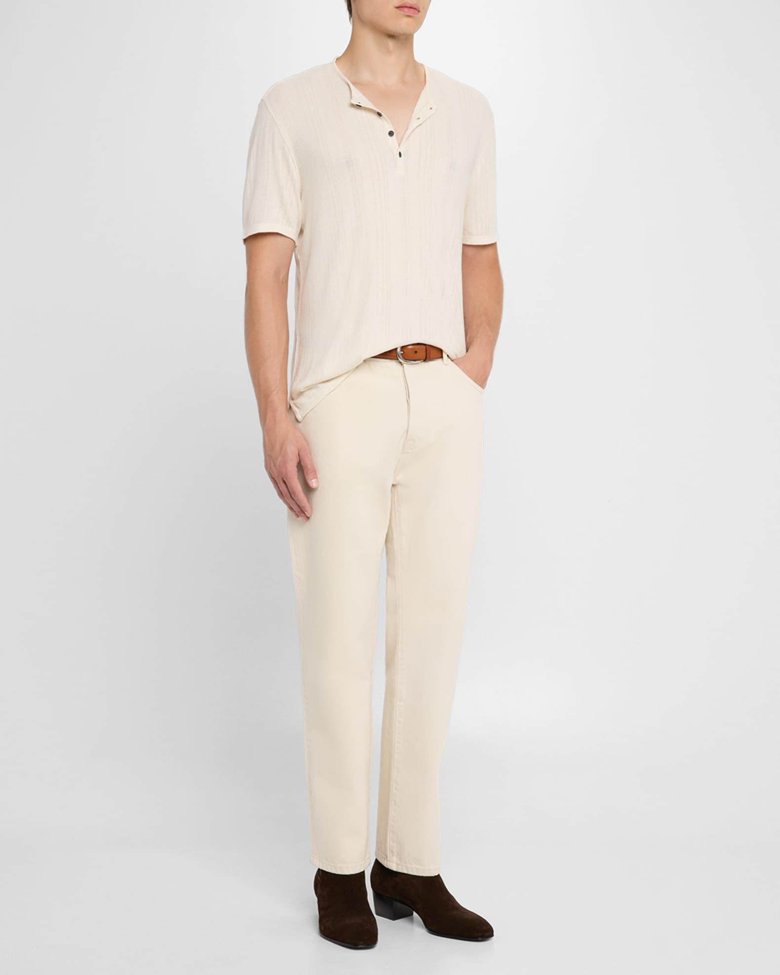 Men's Ciel Ribbed Henley T-Shirt Product Image