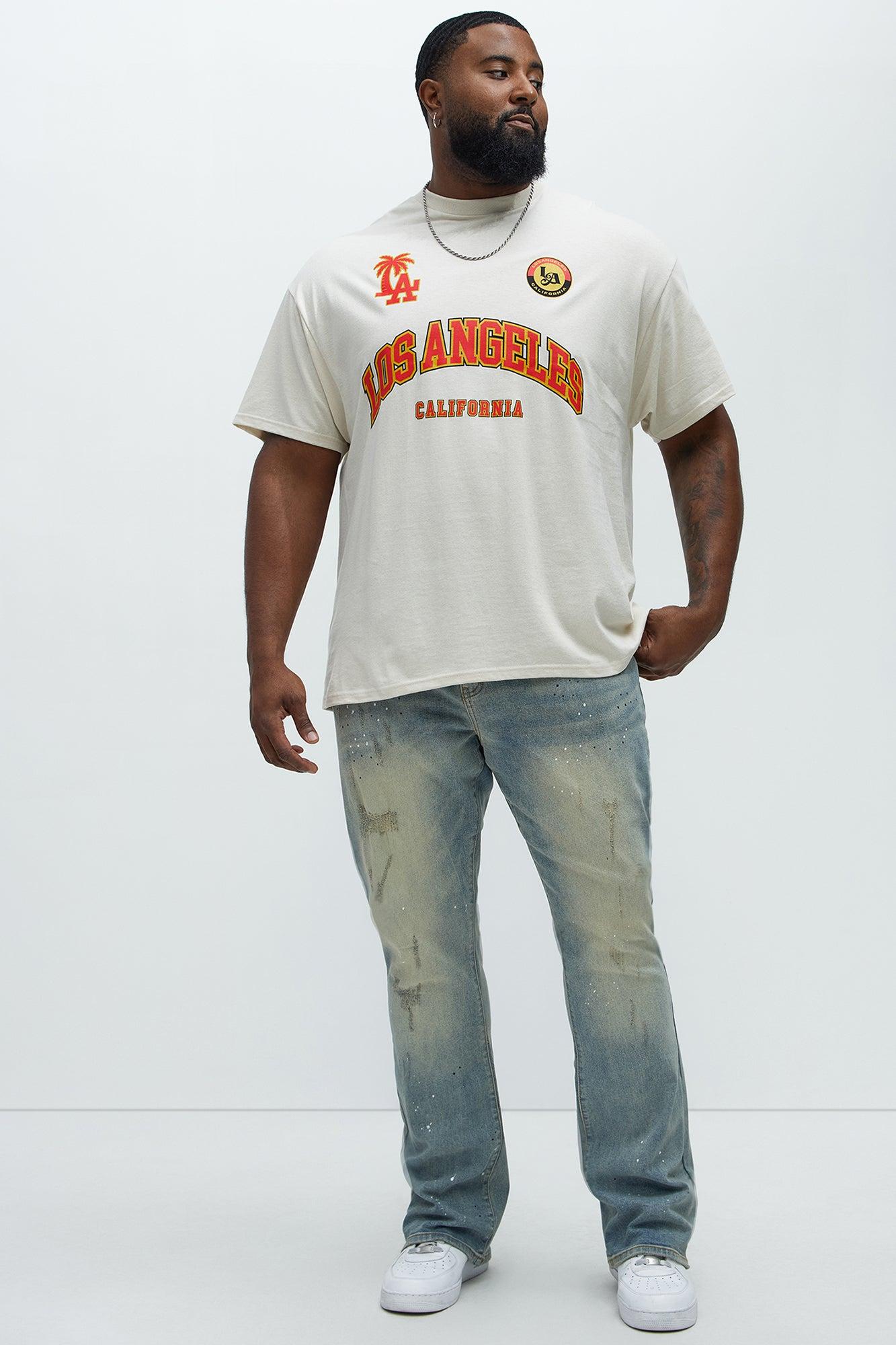LA California Daily Short Sleeve Tee - Cream Product Image