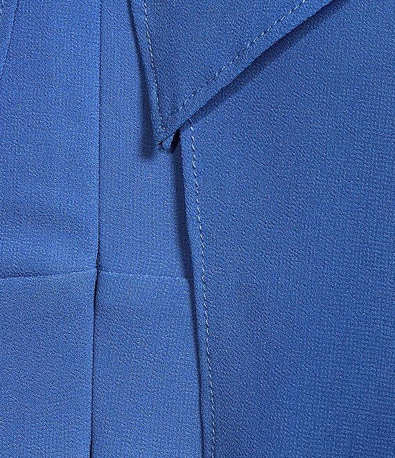 Jessica Howard Plus Size Long Ruffle Rosette Chiffon Dress Product Image