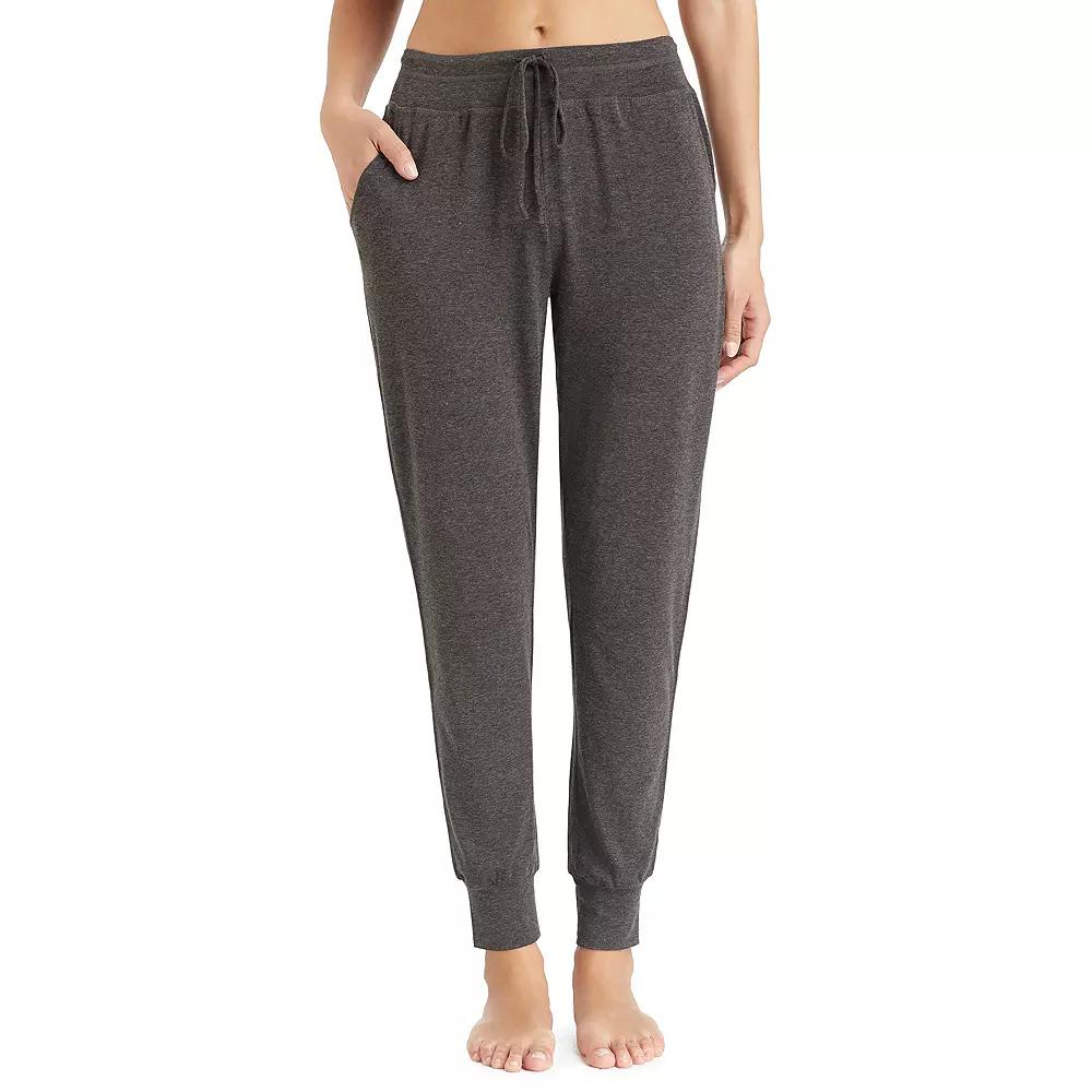 Women's Cuddl Duds® Pajamas: Essential Banded Bottom Sleep Pants, Size: XS, Grey Heather Product Image