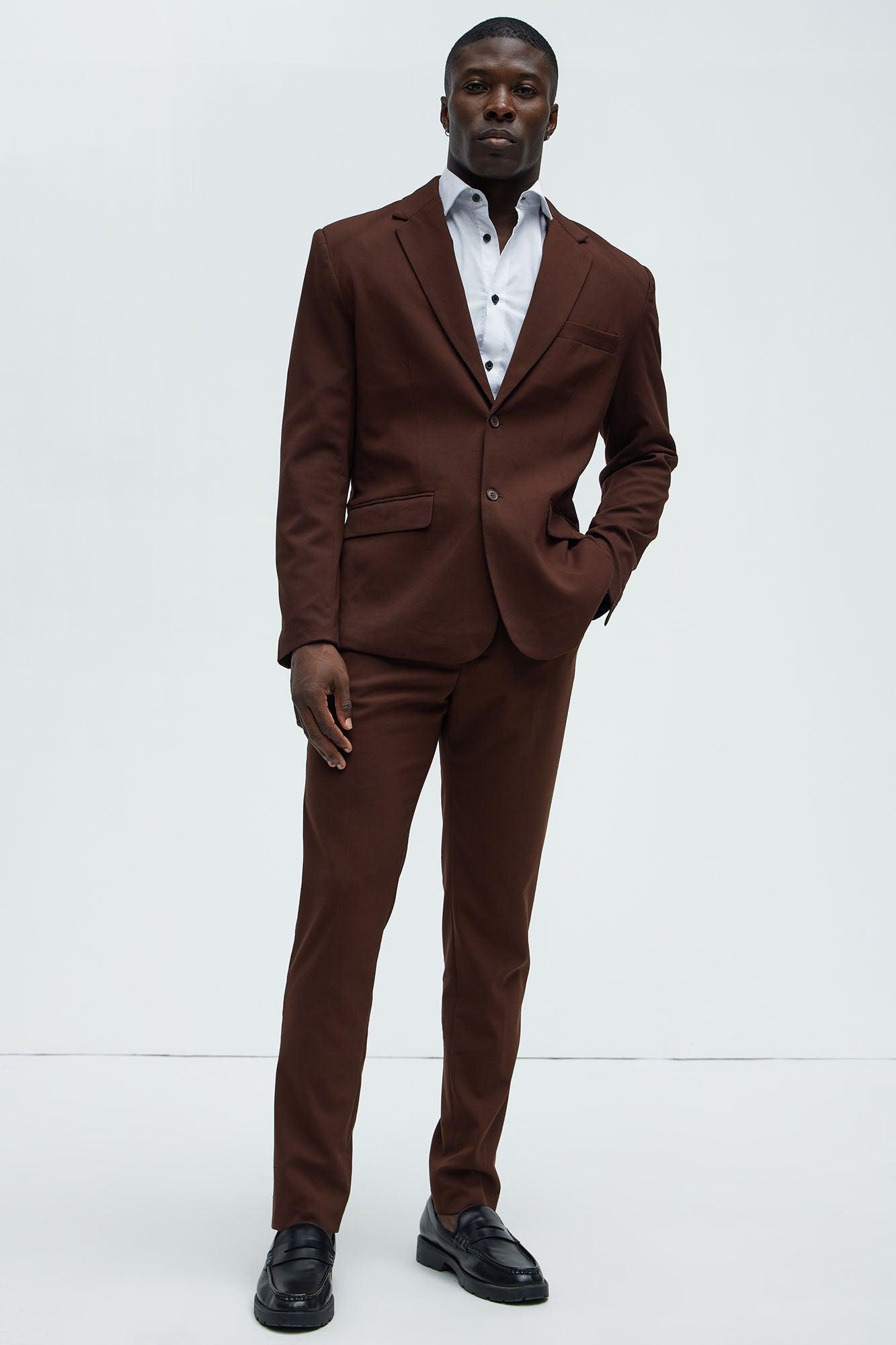 The Modern Stretch Suit Jacket - Brown Product Image