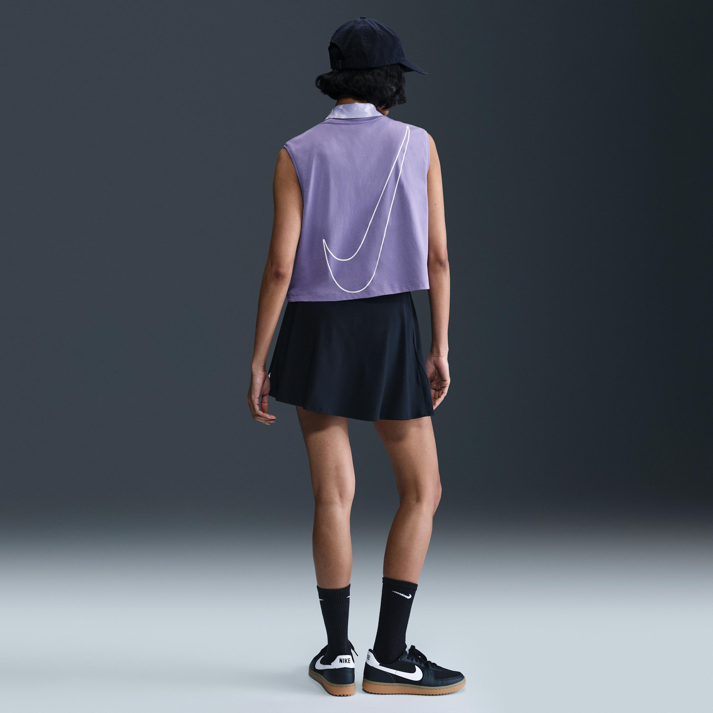 Womens Nike Sportswear Club Sleeveless Cropped Graphic T-Shirt | HF9531-527 Product Image