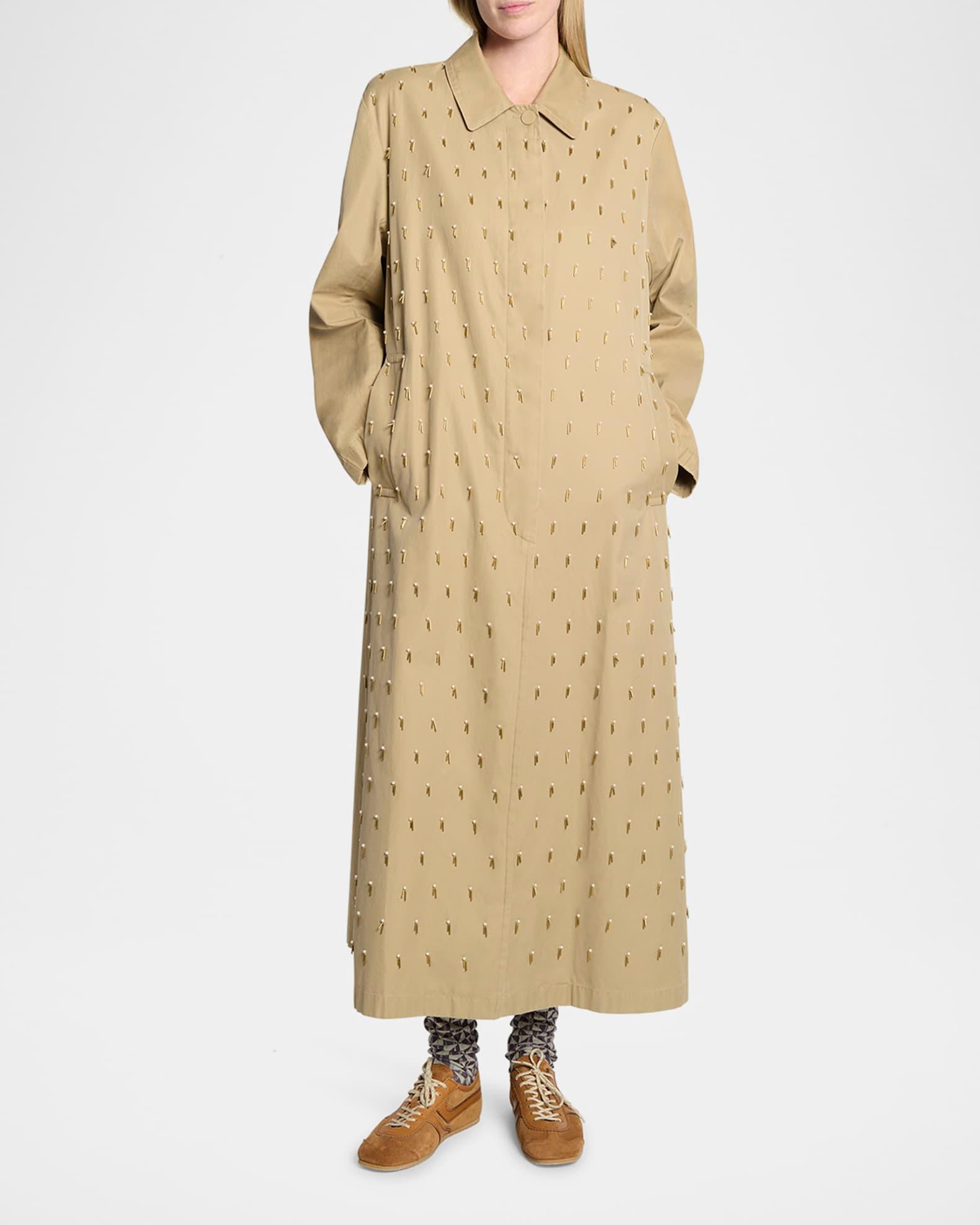 Mixed Leather Retro Runner Sneakers Product Image